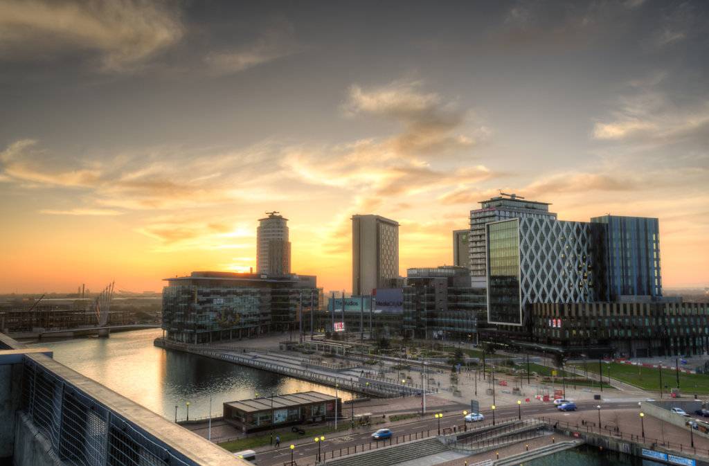 View to Media City, Salford